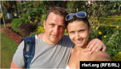 Jeszipenko és felesége, Katerina a férfi letartóztatása előtt