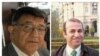 The Austrian Foreign Ministry issued a statement expressing "satisfaction" with the release of Kamran Ghaderi (right) and Massud Mossaheb. (composite file photo)