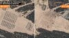 The dismantling of the tent camp on the territory of the Abuz-Lyasnouski training ground. On the left is a photo taken on June 6; on the right, July 4.