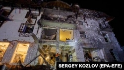 PHOTO GALLERY: Overnight Russian Missile Attack Hits Kharkiv Hotel, Injuring 11 (click to view)