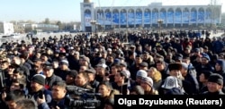 Акция протеста против растущего китайского присутствия в Кыргызстане. Бишкек, январь 2019 года.
