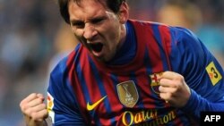 Înaintașul Lionel Messi...