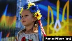 Дівчинка під час відзначення Дня Незалежності України. Київ, 24 серпня 2015 року (ілюстраційне фото)