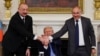 Ільхам Аліеў, Дональд Трамп і Нікол Пашынян, 8 жніўня 2025 году