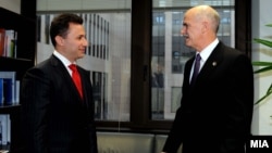 Премиерите на Македонија и Грција