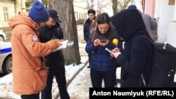 Крым, задержание журналистов СТБ 
