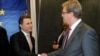 Средба на премиерот Никола Груевски со еврокомесарот Штефан Филе, Брисел, Белгија.