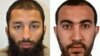 A combo photo shows Khuram Shazad Butt (L) and Rachid Redouane from Barking, east London, believed by police to be two of the three attackers in the June 3 terror attack on London Bridge.