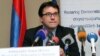 Armenia - Ambassador Traian Hristea, head of the EU Delegation to Armenia, at a news conference in Yerevan, 22Oct2012. 
