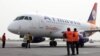 Armenia - Armavia's newly purchased Sukhoi SuperJet 100 plane at Yerevan's Zvartnots airport, 19Apr2011.