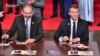 WATCH: French President Emmanuel Macron arrived in Yerevan for a francophone summit bringing together some 40 countries, including Kosovo -- which Armenia does not recognize.