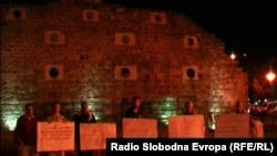 Pamje nga protesta në Maqedoni