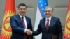 Presidents Sadyr Japarov (left) of Kyrgyzstan and Shavkat Mirziyoev of Uzbekistan agreed at a meeting in Tashkent recently to resolve the vexing border issue.