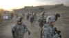 U.S. soldiers patrol near Afghan-Pakistan border