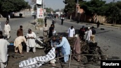 The scene of a suicide bomb blast in Quetta last month claimed by Jamaat ul Ahrar