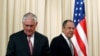 Rex Tillerson și Serghei Lavrov la întîlnirea lor de luna aceasta