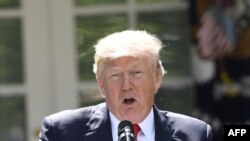Donald Trump la anunțarea deciziei de retragere din Tratatul de la Paris