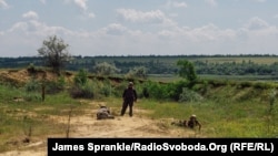 Позиції українських військових під Дзержинськом, 17 червня 2014 року