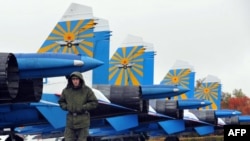 Российская военная база в городе Канте на севере Кыргызстана. 27 октября 2013 года. 