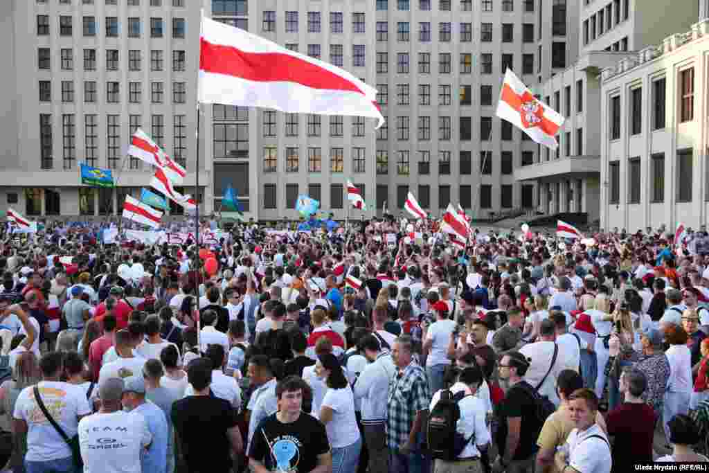 16 жніўня. Пачатак «Марша Свабоды» ў Менску