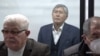 Ex- President Almazbek Atambaev appears in cort in November 2020.