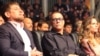 Hilary Swank (right) with Belgian actor Jean-Claude Van Damme (center) and Chechen leader Ramzan Kadyrov (left) at the latter's lavish birthday party last year. 