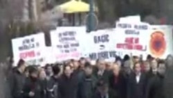 Protesta në mbështetje të Luginës
