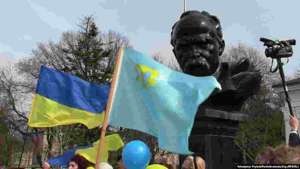 Вшанування пам'яті Тараса Шевченка, Сімферополь, 9 березня 2014 року