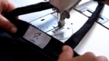 Making a bag in the sewing workshop at the Idrizvovo Correctional Facility