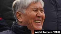 Kyrgyzstan's former President Almazbek Atambaev pictured in Bishkek on October 9
