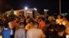 Armenia - Hundreds of people demonstrate outside the Harsnakar restaurant in Yerevan, 8Jul2012.
