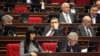 Armenia - Deputies from the Prosperous Armenia Party attend a parliament session.