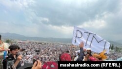 منظور پښتین د وینا پر مهال