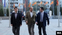 Takimi i kryeministrit Nikolla Gruevski dhe manjatit meksikan të telekomit, Karlos Slim.