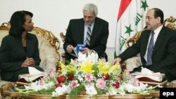 Bagdad, 15. januara, irački premijer Nuri al-Maliki i američka državna sekretarka Condoleezza Rice