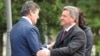 Presidenti i Maqedonisë, Gjorgje Ivanov dhe presidenti i Shqipërisë, Bamir Topi