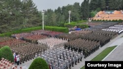 Паради ҳарбӣ дар Боғи ғалабаи Душанбе. 8 май