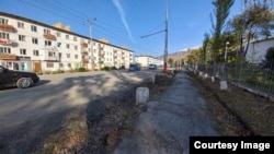 Центральная улица в городе Нарыне