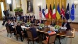 Палітычныя лідэры бяруць удзел у перамовах наконт міру ва Ўкраіне ў Белым доме 