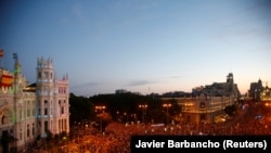 La marșul de la Madrid în Spania, 6 iulie 2019. *(REUTERS/Javier Barbancho)
