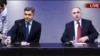 Artur Vanetsian (left) and Sasun Khachatrian confirmed the authenticity of the recording at a joint news conference in Yerevan.