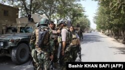 نیروهای افغان در بخشی از شهر کندز