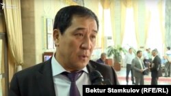 Aliyar Abjaliev (pictured) is suspected of using his relationship with former President Sooronbai Jeenbekov for ill-gotten gains. (file photo)