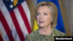 U.S. Democratic presidential nominee and former Secretary of State Hillary Clinton (file photo)