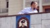 A flyer for gay pride near the Kremlin and Russian Duma on May 18
